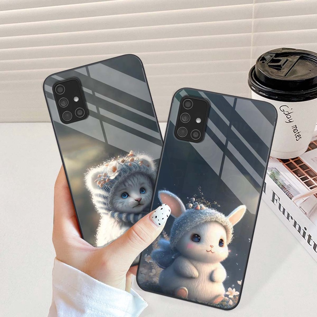 เคส Samsung M51 พร้อมกระจก 3D พิมพ์ลาย 12 Zodiac Animals ร้านค้าทํามือสุดน่ารัก