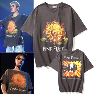 เสื้อยืด แขนสั้น ลำลอง พิมพ์ลาย PINK FLOYD แฟชั่นสำหรับผู้ชาย และผู้หญิง_01