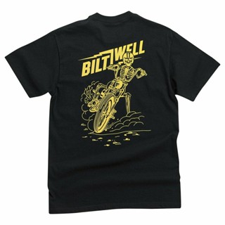 ขายดี เสื้อยืดลําลอง ผ้าฝ้าย แขนสั้น พิมพ์ลาย Biltwell S โอเวอร์ไซซ์ สีดํา สําหรับผู้ชาย HPjgnp39LEehnl10