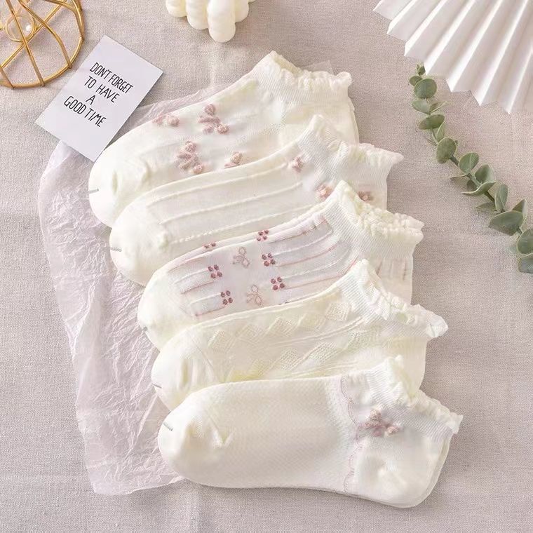 🌸สปอตสินค้า🌸ถุงเท้าผู้หญิง jk จากญี่ปุ่น ถุงเท้านักเรียนผ้าฝ้ายแท้ ผ้ามีความนุ่มสบาย สไตล์วิทยาลัย