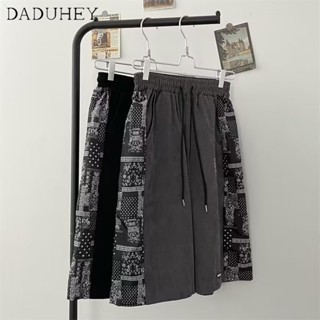 DaDuHey🔥 Mens Chinese Style Popular Loose Short Pants Comfort Printing Fashion Brand Casual Pants