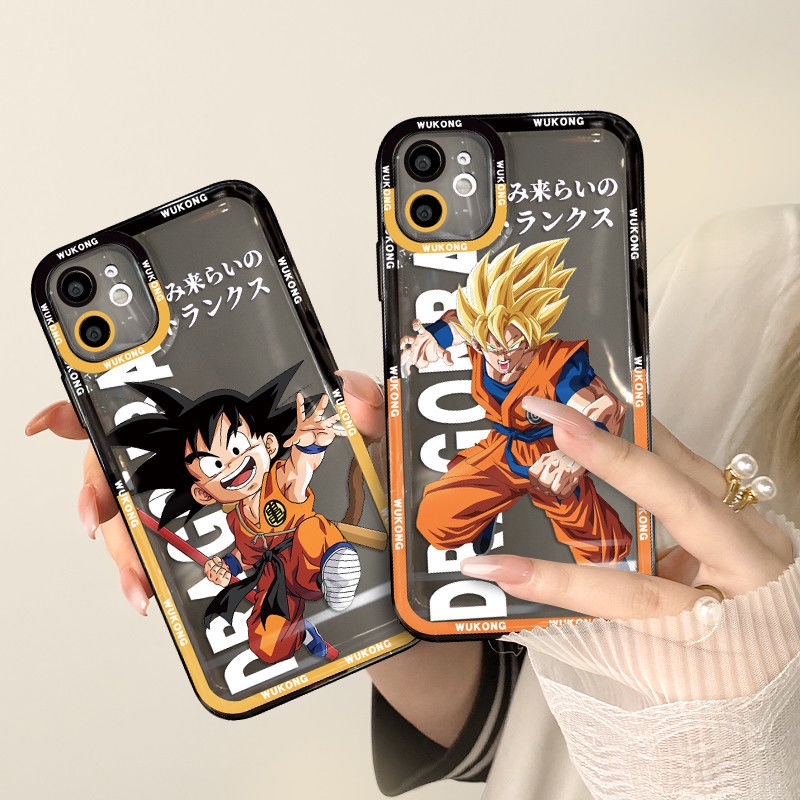 เคสโทรศัพท์มือถือ ซิลิโคนนุ่ม ใส ลายการ์ตูนดราก้อนบอล สําหรับ iPhone 14 Pro Max 13 12 11 Pro Max Mini XR XS X 8 7 6 6S Plus SE 2020