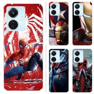 เคสโทรศัพท์ซิลิโคน TPU แบบนิ่ม ลายซุปเปอร์ฮีโร่ Marvel สําหรับ Vivo T1 4G Y55 4G