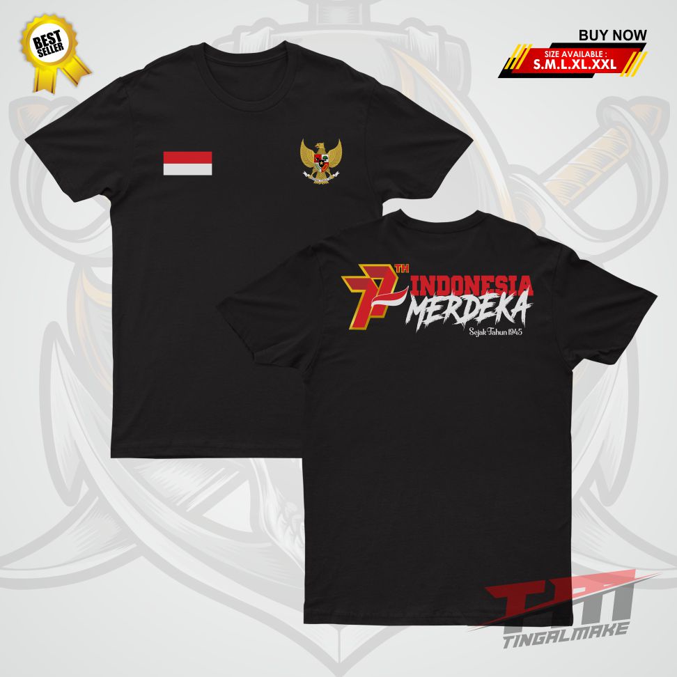 Dtf | ใหม่ล่าสุด เสื้อยืด พิมพ์ลาย Independent Indonesian 77th Independence 77th Independence Of The