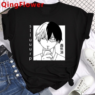 เสื้อยืด พิมพ์ลาย My Hero Academia Bakugou Boku No Hero Academia Todoroki สไตล์วินเทจ แฟชั่นคู่รัก สําหรับผู้หญิง_04