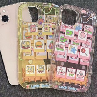 เคสโทรศัพท์มือถือ ซิลิโคนนุ่ม TPU ใส กันกระแทก ลายน่ารัก สําหรับ IPhone 14 13 11 12 Pro XS Max X XR 7 8 Plus