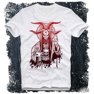 Bn3d9we23 เสื้อยืด ผ้าฝ้าย พิมพ์ลาย Baphomet Goat Demonic Satanic Satanism Demon Devil O สําหรับผู้ชาย VVB32EW11146_03