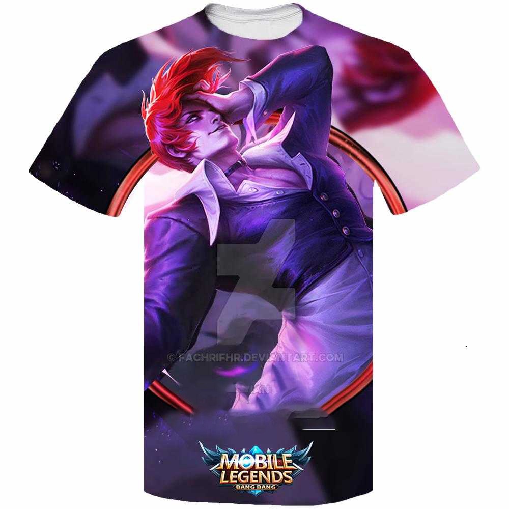 2023 Chou Iori Yagami Game Mobile Legends 3D All Over พิมพ์เสื้อยืด