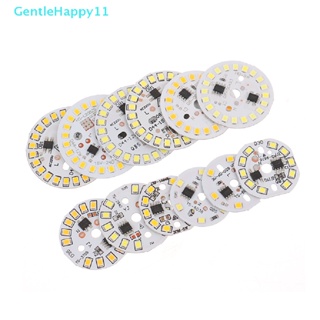 Gentlehappy หลอดไฟ LED SMD 15W 12W 9W 7W 5W 3W AC220V สีขาวอบอุ่น DIY 2 ชิ้น