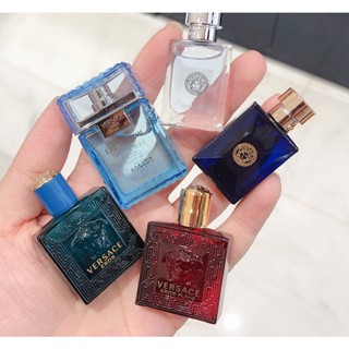 Vers ชุดตัวอย่างน้ําหอม Eros eau de toilette ประดับเพชร สีชมพู เมฆอ่อน ขนาด 4 * 30 มล. สําหรับผู้ชาย