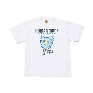 Human Made X Reo Joint Polar Bear Hugs Ape-Man Ice Cream เสื้อยืดลําลองสําหรับผู้ชายผู้หญิงแขนสั้นพิมพ์ลาย Ice-Cream