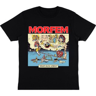 oversize T-shirt เสื้อยืด พิมพ์ลาย Morpheme Peer Face BINAR | เสื้อยืด พิมพ์ลายวง Morpheme | เสื้อยืด พิมพ์ลาย Morfem BA