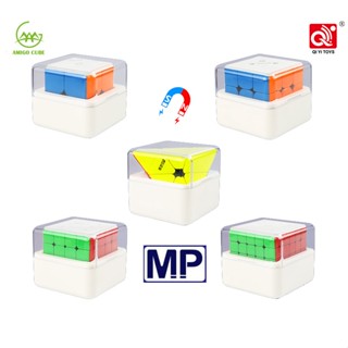 Qiyi MP 2X2 3X3 4X4 5X5 Pyraminx ลูกบาศก์ความเร็วแม่เหล็ก ไร้สติกเกอร์