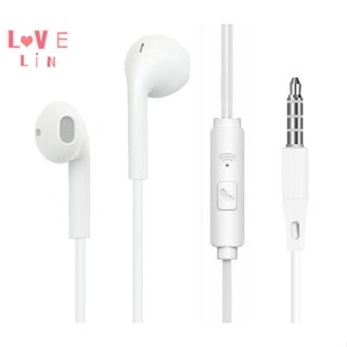 【lovelin】ชุดหูฟังอินเอียร์ แบบมีสาย 3.5 มม. สําหรับ Huawei Apple OPPO Mi vivo glory