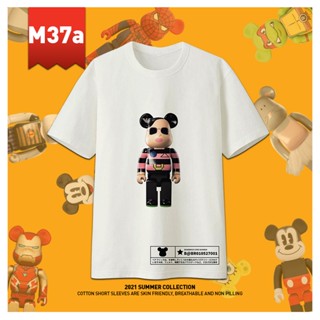 {STOK SEDIA ADA}BEARBRICK M37a –M39b/CottonT-Shirt Lengan Pendek/Fashion/180gsm/XS-3Xl/New Arrival/时尚韩风潮服圆领180gsm 棉_05