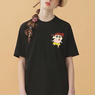 POPCLOSET SHINCHAN CRAYON NENE SAKURADA T SHIRT WOMEN MEN COTTON CUTE BAJU T SHIRT PEREMPUAN LELAKI LENGAN PENDEK T_12