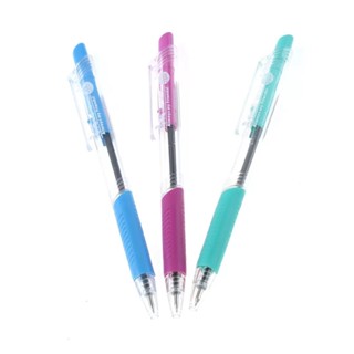 HOMEHAP YOYA ปากกาลูกลื่น หมึกน้ำเงิน 0.5 มม. แบบกด รุ่น 1025 (แพ็ค 3) ปากกา
