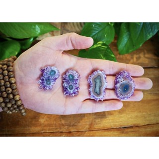 1 pc Natural Stalactites of Amethyst 3-4 cm Polished Stone / Top High Quality Stone / Pocket Stone Healing Chakra