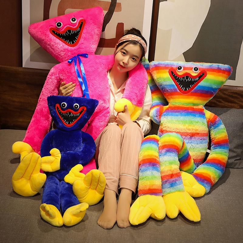 ใหม่ Huggy Wuggy ตุ๊กตาฮักกี้ แวกกี้ ป๊อปปี้ ขนาด 80/100 ซม. ของเล่นน่ากลัว ของขวัญวันเกิด สําหรับเด็ก