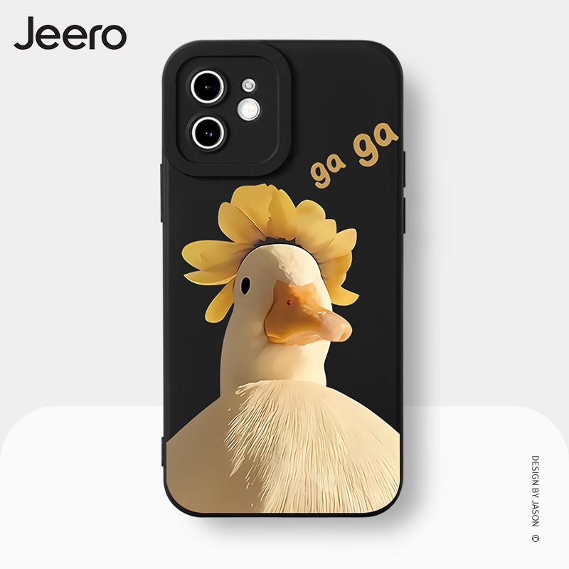 Jeero เคสไอโฟน เคสซิลิโคนนุ่มกันกระแทกน่ารักตลก เคสโทรศัพท์ Compatible for iPhone 16 15 14 13 12 11 Pro Max SE 2020 X XR XS 8 7 Plus พลัส HFE1860