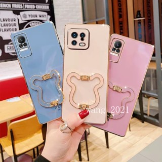 In Stock Soft Case เคส Xiaomi 13 Pro 13 Lite POCO X5 Pro 5G 2023 Slim Luxury Phone Cover with High Quality Folding Bear Bracket Casing เคสโทรศัพท