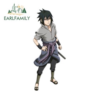 Earlfamily สติกเกอร์ไวนิล ลายการ์ตูนนารูโตะ Sasuke ขนาด 13 ซม. x 5.2 ซม. สําหรับติดตกแต่งรถยนต์ Audi