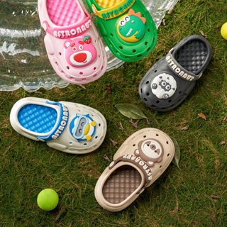 รองเท้าแตะ Crocs กันลื่น ลายการ์ตูนมาริโอ้ เหมาะกับเดินชายหาดกลางแจ้ง แฟชั่นฤดูร้อน สําหรับเด็กผู้ชาย และเด็กผู้หญิง