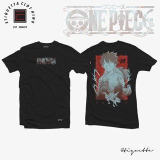  ใหม่เอี่ยมอนิเมะAnime Shirt  - One Piece - Luffy - Silhouette