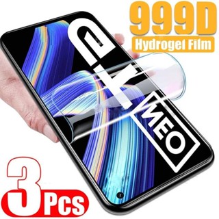 ฟิล์มไฮโดรเจลกันรอยหน้าจอ สําหรับ OPPO Realme 9 8 Pro Plus 9i 8i GT Realme GT 2 Pro Neo 2 2T 3 ชิ้น