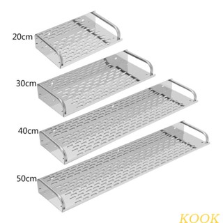 Kook ชั้นวางของสแตนเลส แบบชั้นเดียว สําหรับห้องครัว ห้องน้ํา