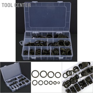 Tool Center 180 ชิ้น M6-M24 สกรูท่อระบายน้ำน้ำมันปะเก็นเครื่องซักผ้าชุดแหวนปิดผนึกผูกมัด ชุด