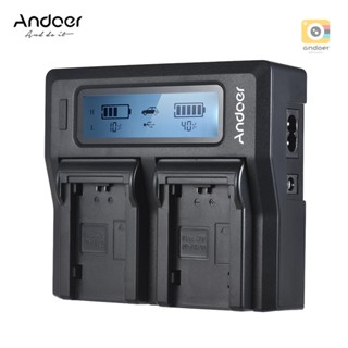 Andoer NP-FZ100 Dual Channel LCD Camera Battery Charger Replacement for  A7III A9 A7RIII A7SIII