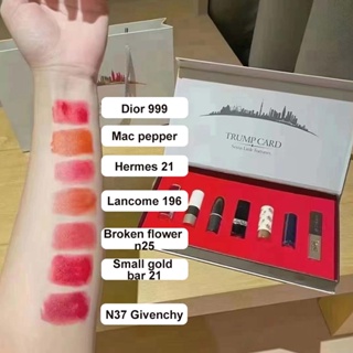  Seven Little Lucky Lipstick Sample Set Box Valentines Day Gift Nude lipstick Set Non caking