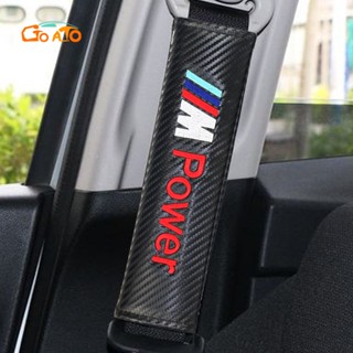 GTIOATO สำหรับ BMW M ที่หุ้มเข็มขัดนิรภัยรถยนต์ คาร์บอนไฟเบอร์ ปลอกหุ้มเข็มขัดนิรภัย ปลอกเข็มขัดนิรภัย ที่หุ้มเข็มขัดนิรภัย รถยนต์อุปกรณ์ภายในรถยนต์ สำหรับ BMW E39 E36 E46 F10 F30 E90 E30 E60 G20 X1 X3 X5 X4 Z4 M8 M3 X7 M5 X6 M4