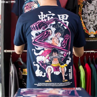 Monkey D. Luffy Gear Fourth Snakeman Strawhat Mugiwara Anime One Piece T-Shirt Clowor T-Shirt_02