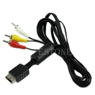 R* สายเคเบิลวิดีโอ AV เป็น 3 RCA สําหรับ PS2 PS3