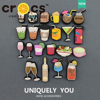 ตัวติดรองเท้า crocs jibbitz charms อุปกรณ์เสริมรองเท้า DIY ซีรี่ส์การดื่ม