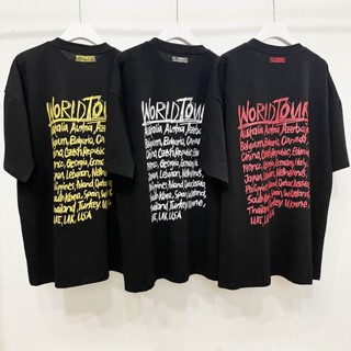 Vetements เสื้อยืดลําลอง ผ้าฝ้าย แขนสั้น คอกลม พิมพ์ลายกราฟฟิติ โลโก้ VETEMENTS ทรงหลวม สําหรับผู้ชาย และผู้หญิง