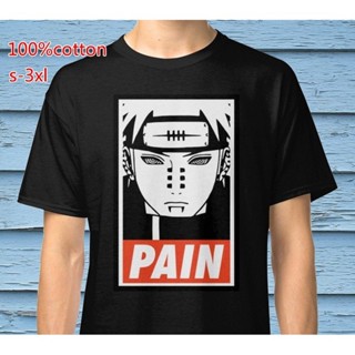 เสื้อยืดผู้ชาย Ljx1 Pain Akatsuki เสื้อยืดลําลอง แขนสั้น คอกลม พลัสไซซ์ คุณภาพสูง สีดํา สําหรับผู้ชาย