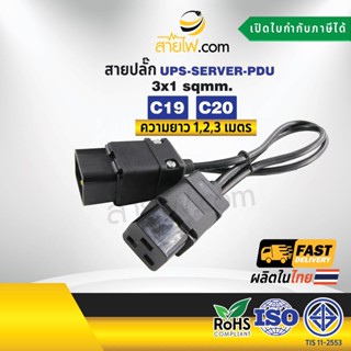 สายไฟ AC สายปลั๊ก UPS PDU 3x1sqmm. C20-C19