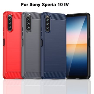 เคสโทรศัพท์มือถือคาร์บอน แบบนิ่ม ป้องกันการแตก สําหรับ Sony Xperia 10 Plus 5 1 IV III II 10+ Ace 3 2 L3 L2 L1 Pro-I XZ4 10IV 5IV 1IV