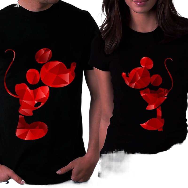 CODNEW✺◈◕Streetwear   Valentine's Day Women Tshirt Print Shirts Womens Plus Size Tops Love Tee  Hara เสื้อยืด