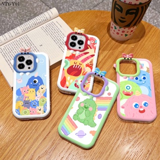 VIVO Y01 Y01A Y02 Y16 Y72 Y52 Y75 Y55 Y22 Y22S 5G เคสวีโว่ สำหรับ Case Cartoon Cute Monster Dinosaur เคส เคสโทรศัพท์ เคสมือถือ Full Back Cover Shockproof Shell Protective Casing Soft Cases