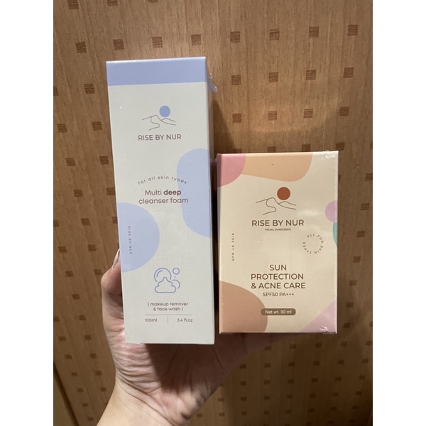 Rise by nur กันแดดและโฟมล้างหน้า