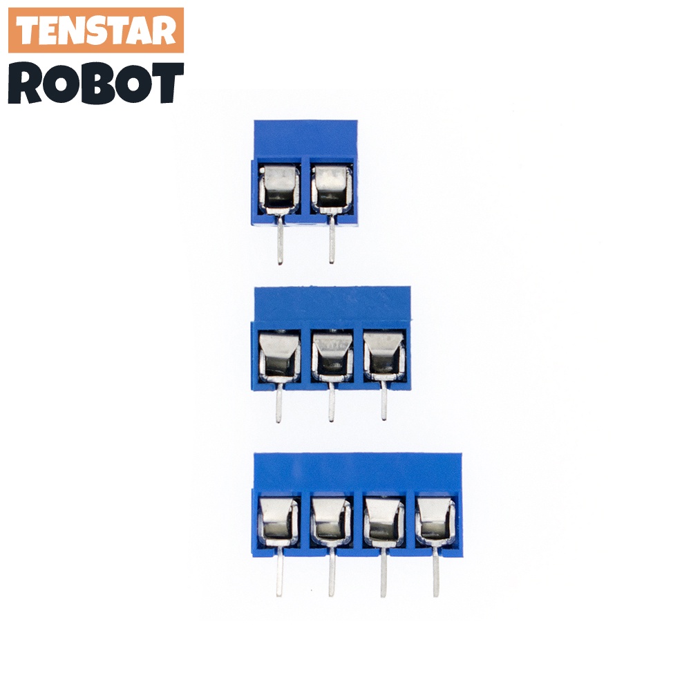 5pcs KF301 2P/3P/4P สีฟ้า KF301-5.0 KF301 สกรู 5.0 มม.ตรง Pin PCB สกรู Terminal Block Connector Splicing ประเภท