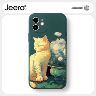 Jeero เคสไอโฟน เคสซิลิโคนนุ่มกันกระแทกน่ารักตลก เคสโทรศัพท์ Compatible for iPhone 14 13 12 11 Pro Max SE 2020 X XR XS 8 7 6 6S Plus พลัส HFF2507