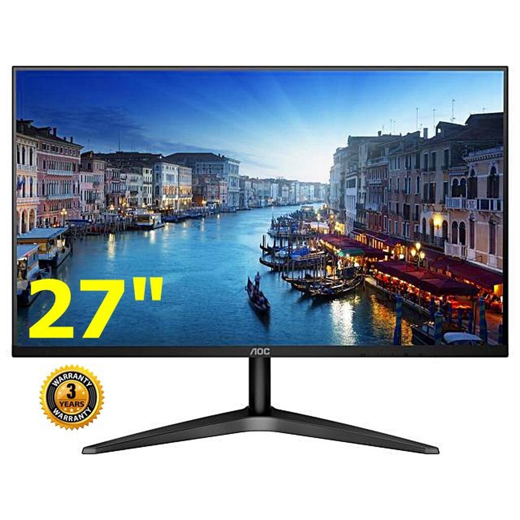 🛵มีส่งด่วน💨 AOC LED MONITOR (จอมอนิเตอร์) 27B1H/67 27" IPS รับประกัน 3 - Y