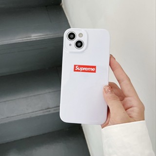 [เคสบาง] เคสแข็ง แบบบางพิเศษ สําหรับ IPhone 11 12 13 14 Pro Max Supreme Apple Ip 14 Pro Max