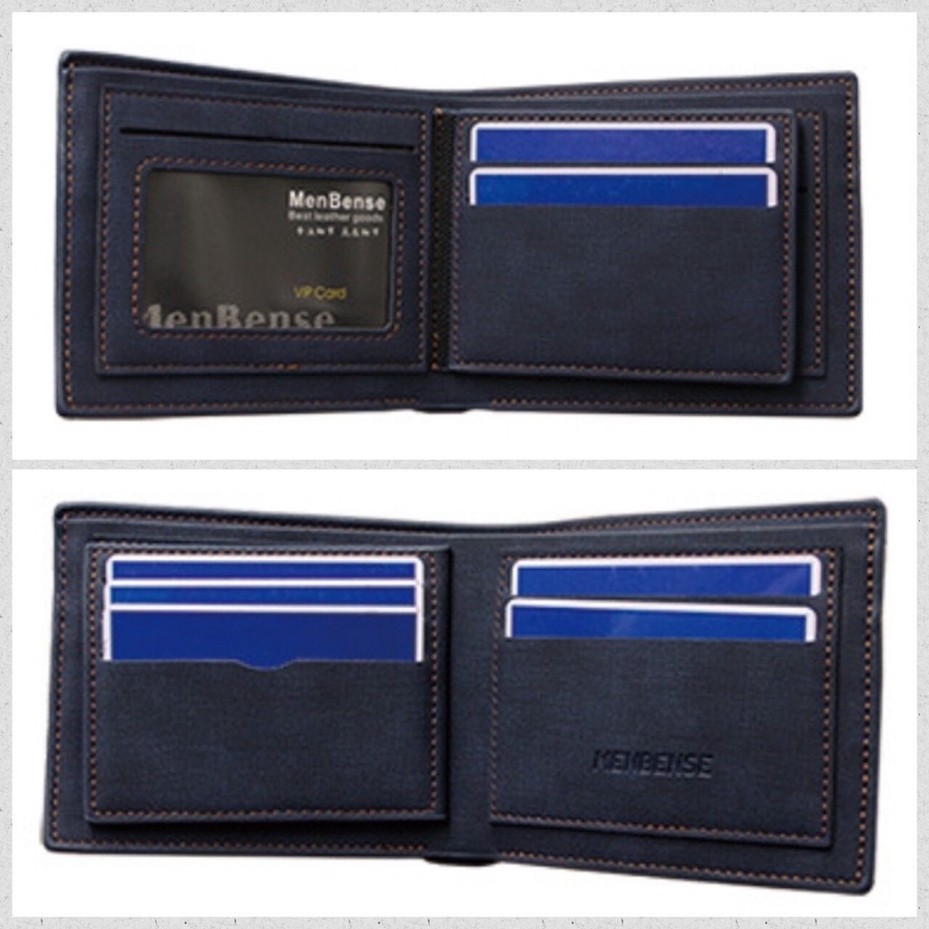 🌸 กระเป๋าสตางค์ ผู้ชาย ใบสั้น กระเป๋าหนัง งานพรีเมี่ยม ใส่บัตรได้หลายใบ 🌸 - รูปที่ 4