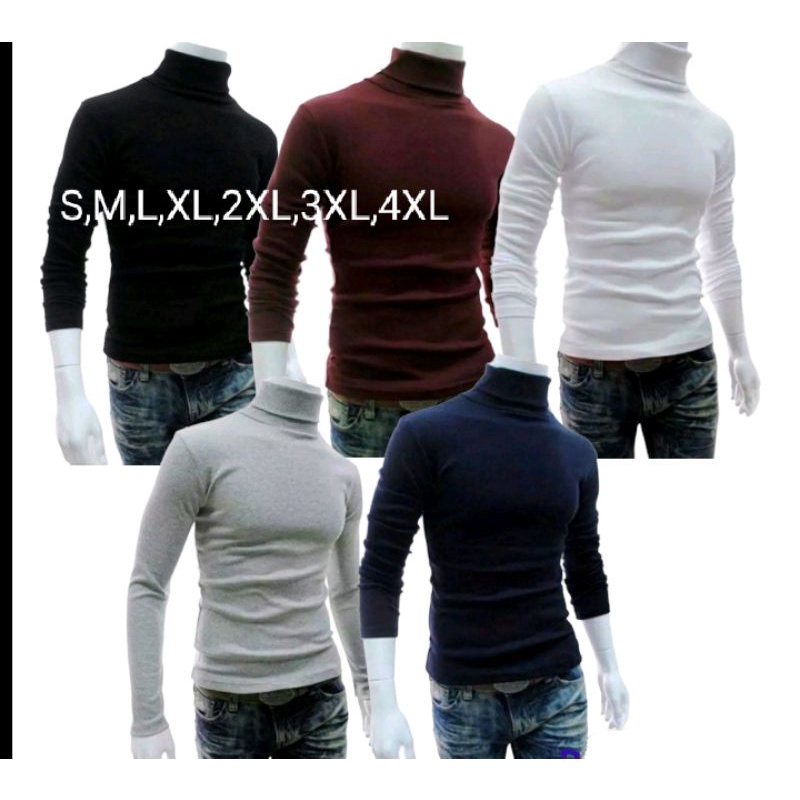 เสื้อยืดผู้ใหญ่ LONG SANDED TURTEL, COOL, NICE HIGH COLLAR